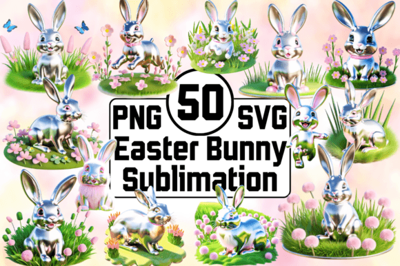 50 Easter Bundle Sublimation 3D Rabbit: A Must-Have Resource for Creative Entrepreneurs and Design Professionals