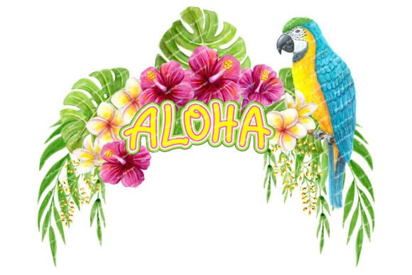 Aloha Hawaiian Sign Tropical Art Parrot: Strategic Design for Creative and Business Impact