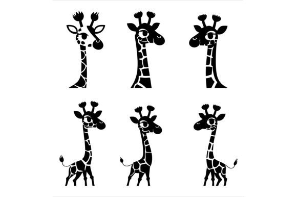 Cartoon Giraffe in Black and White: A Practical Evaluation