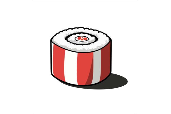 Elevate Your Design Projects with a Delicious Sushi Roll Illustration