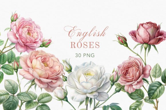 English Roses Watercolor Set