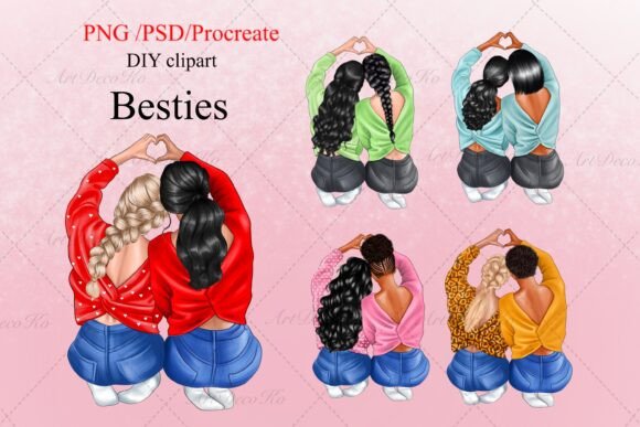 Exploring Besties Clipart: A Creative Resource for Designers and Craft Enthusiasts