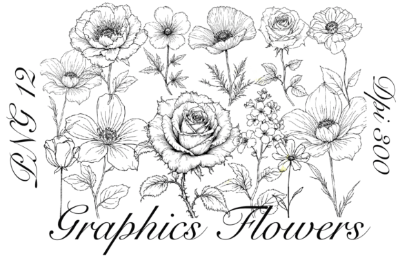 Graphics Flowers Clipart: A Versatile Design Resource for Creative Projects
