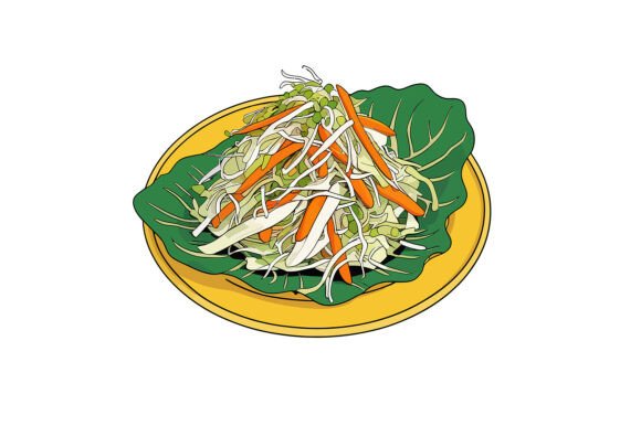 Illustration of a Delicious Salad: Evaluating Vector Assets for Design Projects