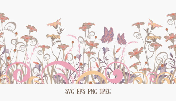 Romantic Border: Elegant Design for Creative Projects