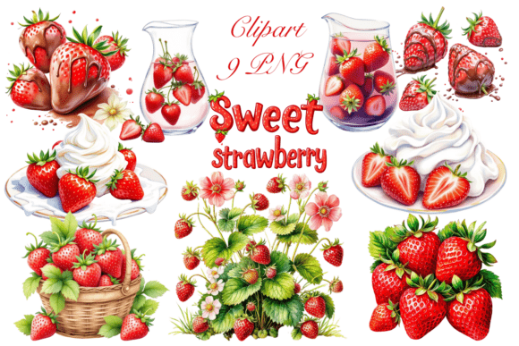 Sweet Strawberry Clipart: Creative Design Made Simple