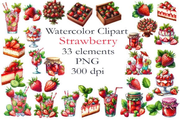 Watercolor Clipart Strawberry PNG: Creative Applications for Designers and Makers