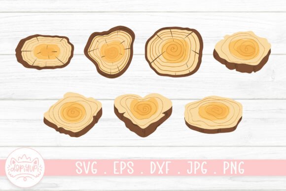 Wood Slice Clipart Bundle: A Versatile Design Resource for Modern Creatives